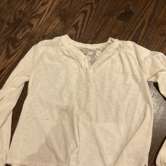 White Lacey long sleeve - Picture 3 of 3